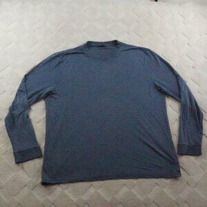 allbirds Long Sleeve Shirt Mens 2XL Teal Wool Blend Performance Stretch